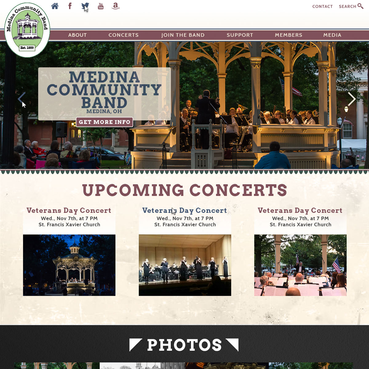 Medina Band Website