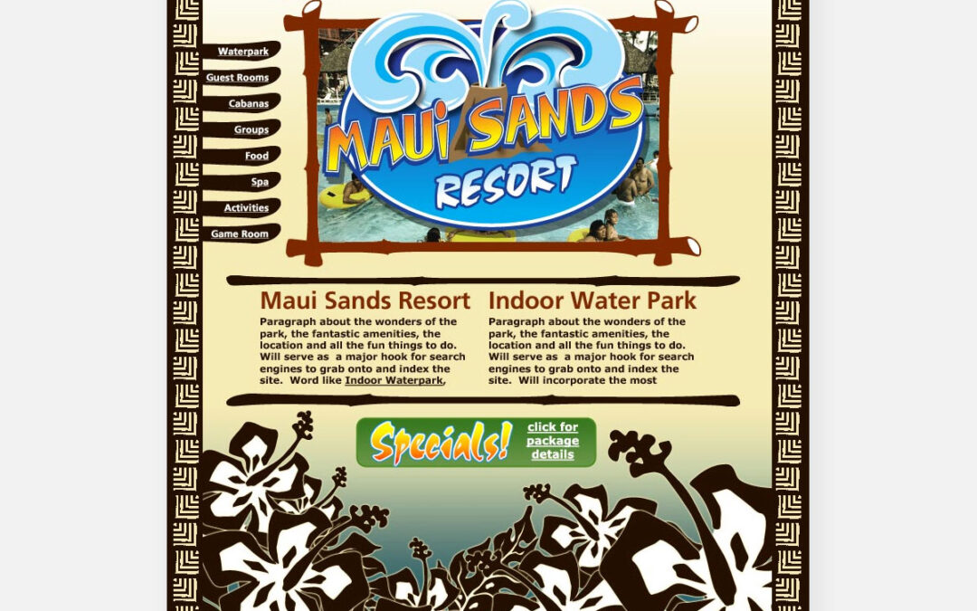 Maui Sands Website and Motiffs