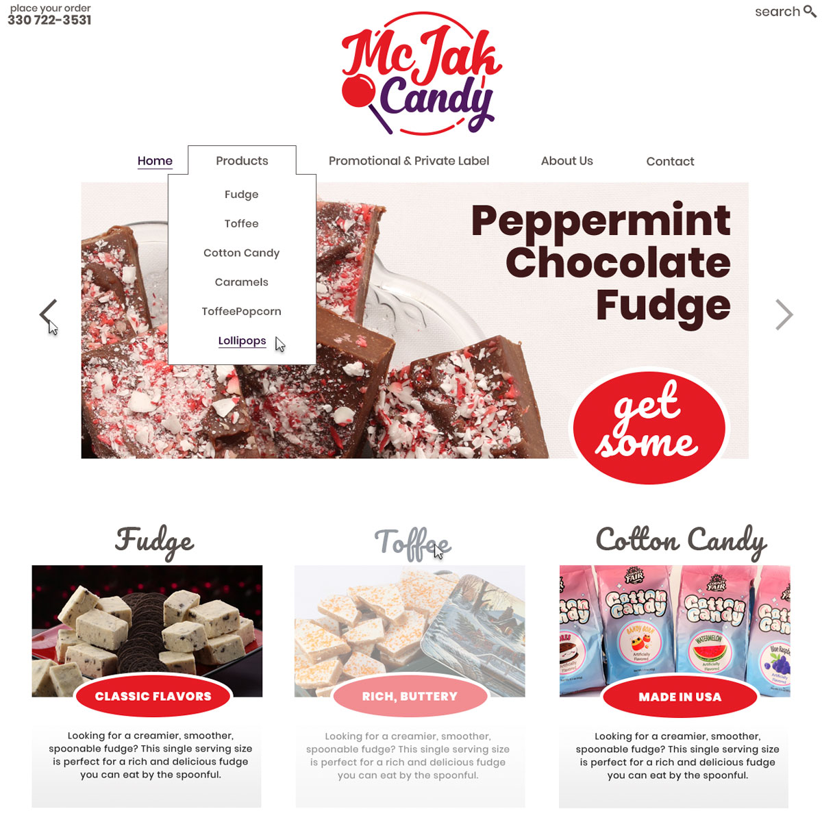 McJak Candy Website